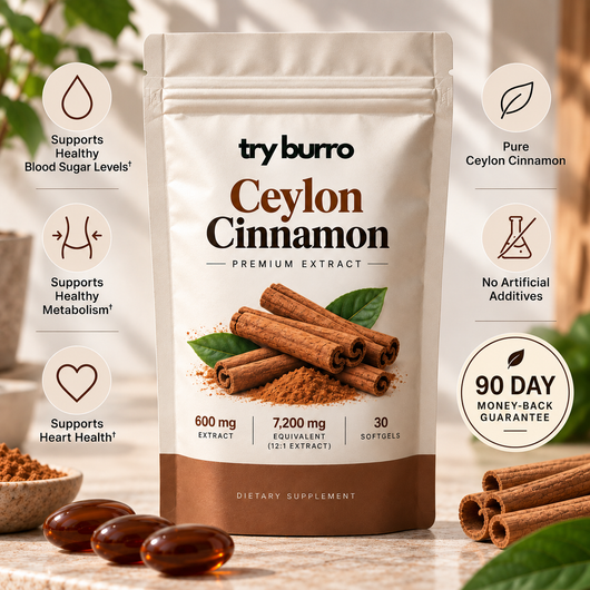 Ceylon Cinnamon 7200mg Equivalent With MCT Oil