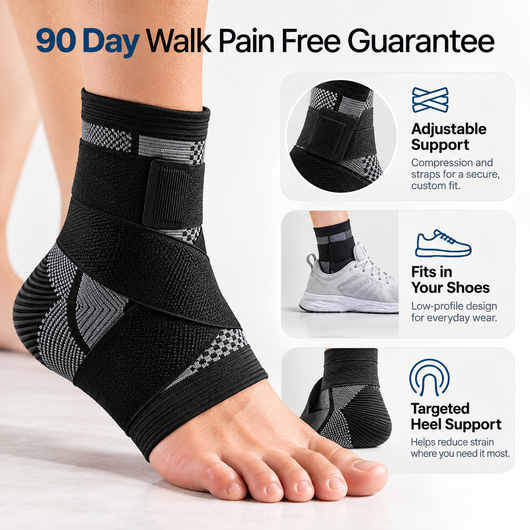 Cross Tension Arch Sleeve™ - Removes load off the fascia and improves blood flow for pain free walking