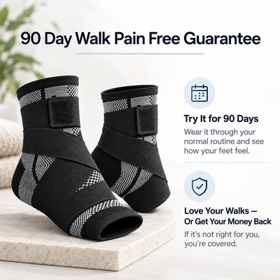 Cross Tension Arch Sleeve™ - Removes load off the fascia and improves blood flow for pain free walking