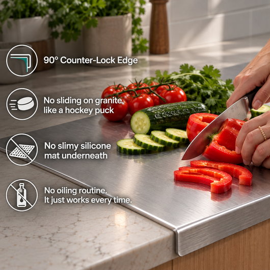 CounterPro™ Stainless Steel Cutting Board