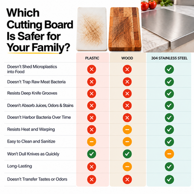 CounterPro™ Stainless Steel Cutting Board