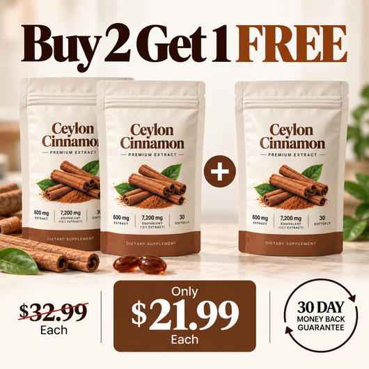 Ceylon Cinnamon 7200mg Equivalent With MCT Oil